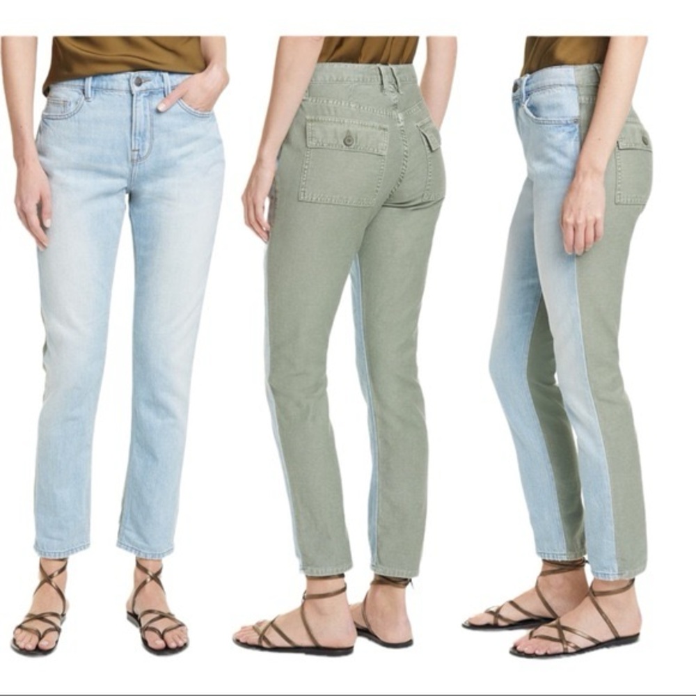 Frame Le Beau Cargo Mix Boyfriend Pants Canteburry Size 28 NWT